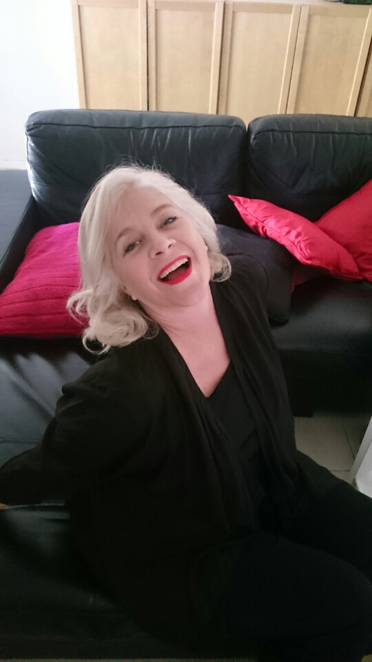 Here I am doing my Marilyn imitation (as a mother of six my life is not at all glamorous)